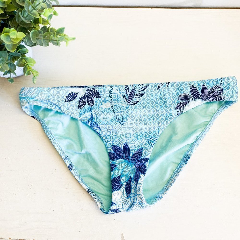 🌻 SEAFOLLY Blue Floral Printed Bikini Bottoms
